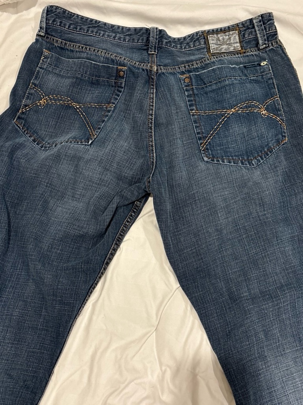 Mavi Men's Bootcut Jeans in Dark Blue Wash